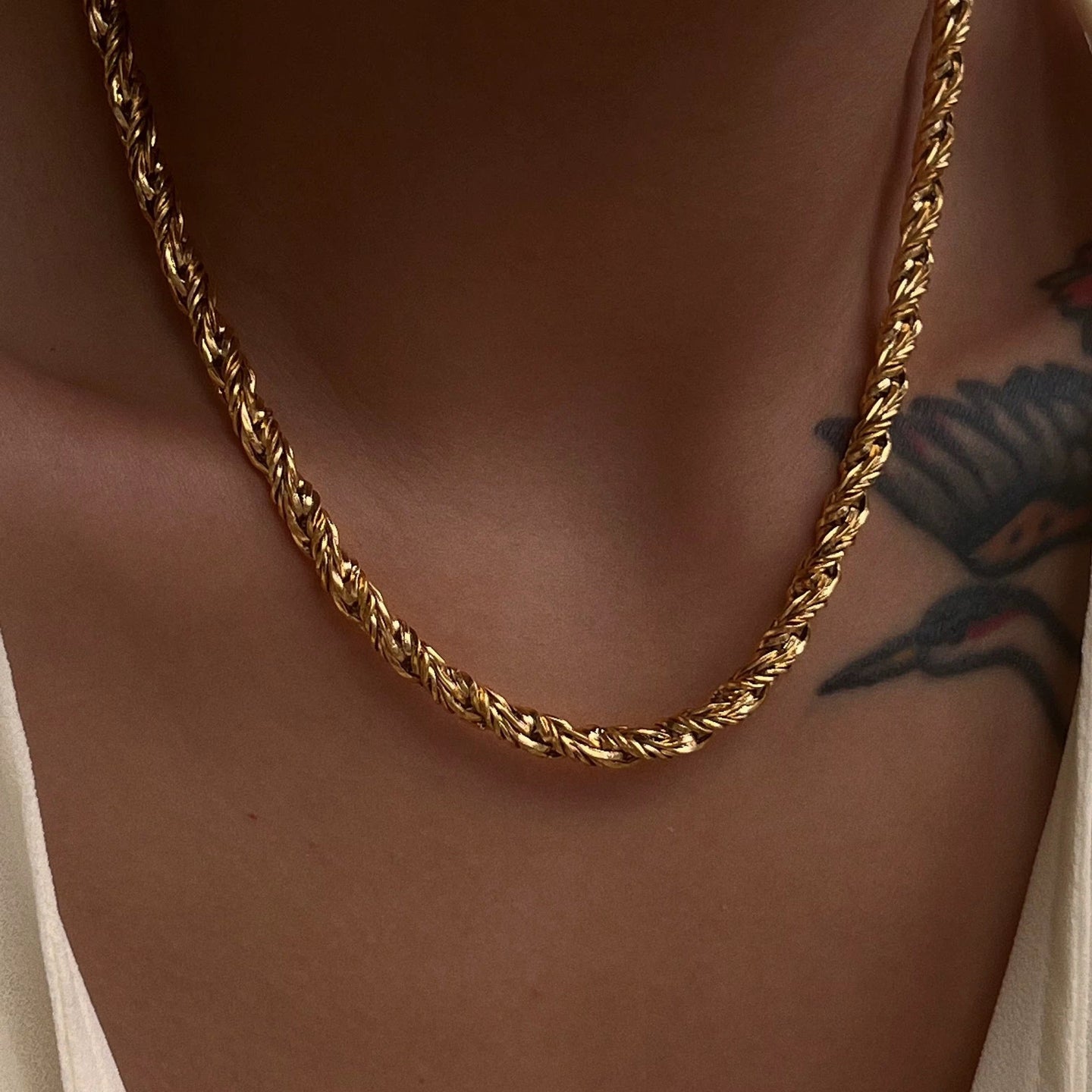 Wire Gold Necklace